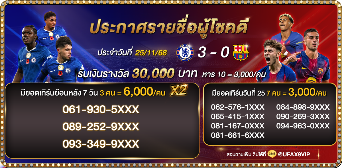 ประกาศรายชื่อทายผลบอล